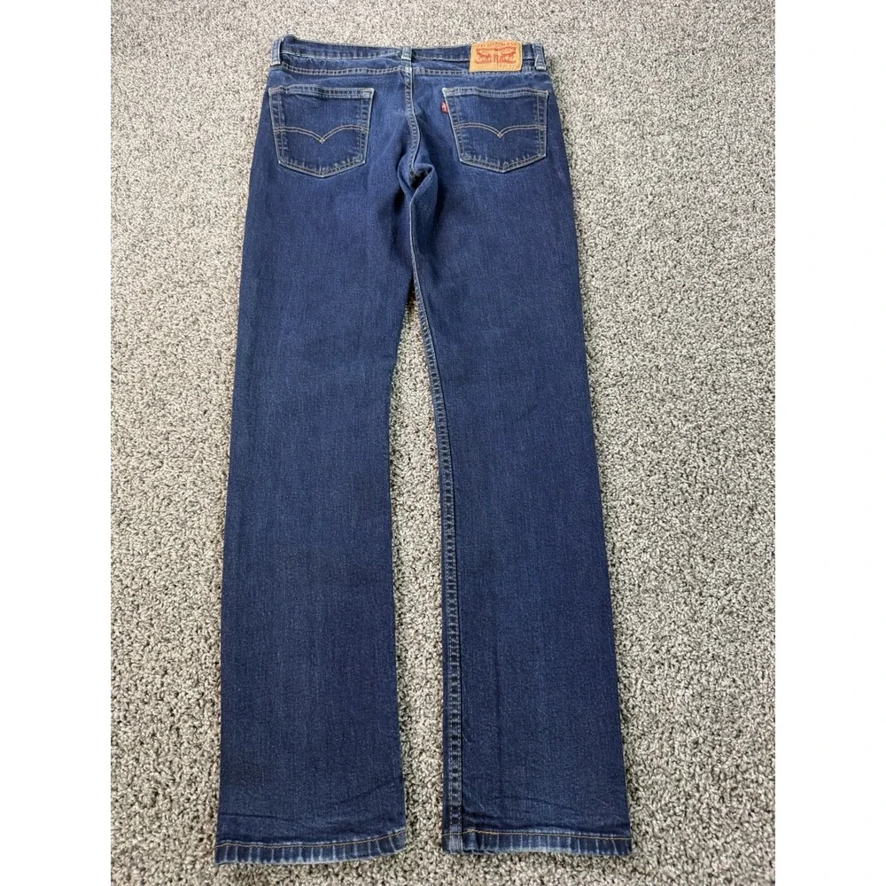 Levi's 511 Slim Straight Jeans Men's Size 34X34 Blue Dark Wash
